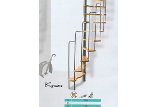 Ruimtebesparende trap Kronos 125 x 65 cm